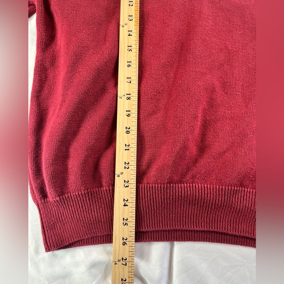 Men's Vintage Pickering Red Long Sleeve Lake Sunapee Country Club Sweater Large - Picture 7 of 15